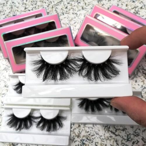 Free Shipping 25 mm Lashes Mink Eyelashes Dramatic Long 3d Mink Lashes Make Up False Eyelashes