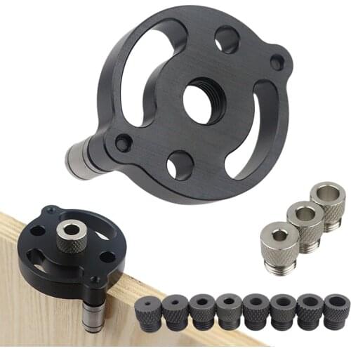 Woodworking 3-10mm Self-centering Doweling Jig Mini Pocket Hole Jig Kit Locator Hole Puncher For Furniture Connection DIY Tool