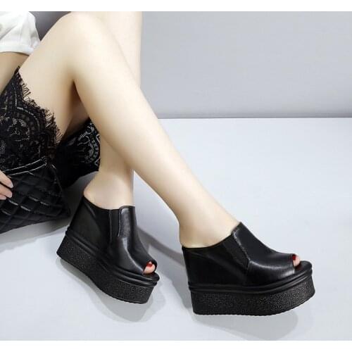 2021 Summer Sandals Slippers Casual Flat Sandals Women Fashion PU Leather Non-slip Platform Beach Shoes Zapatos Para Mujer