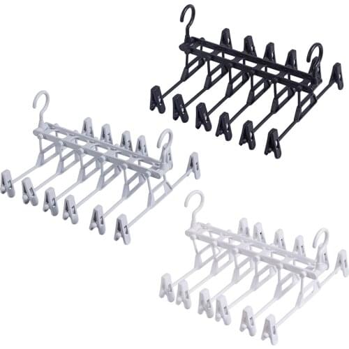 5 In 1 Multifunction Pants Hanger S Shape Retractable Plastic Metal Shorts Hanger Space Saving Storage Pants Hanger
