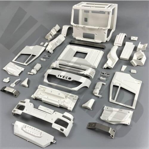 1/14 Scale Remote Control Truck Trailer Cab The Door Can Be Opened DIY Version