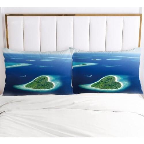 1pc landscape Pillow cover Pillow case Bedding Pillowcase Pillowcovers decorative for home 3D HD Print Heart