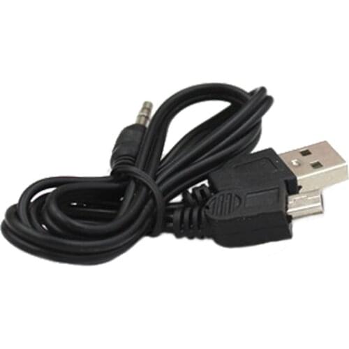 2 in 1 USB Data Cable Cable Jack 3.5mm AUX Cable USB Male Mini USB 5 Pin Charge for Bluetooth Player Portable Speaker