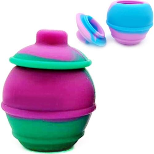 50Pcs Silicone Jar 28ml Oil Wax Dab Box Kitchen Container Case Tobacco Storage Cigarette Smoking Accessorie Shisha Chicha Hookah