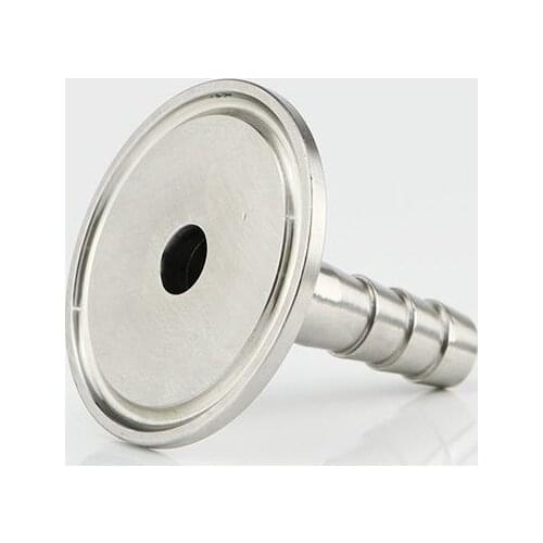 6mm OD Metal Hose Quick Connector Sanitary Barb Pipe Fitting Tri Clamp Type 50.5mm Ferrule Stainless Steel SS 304 SSH6-50.5