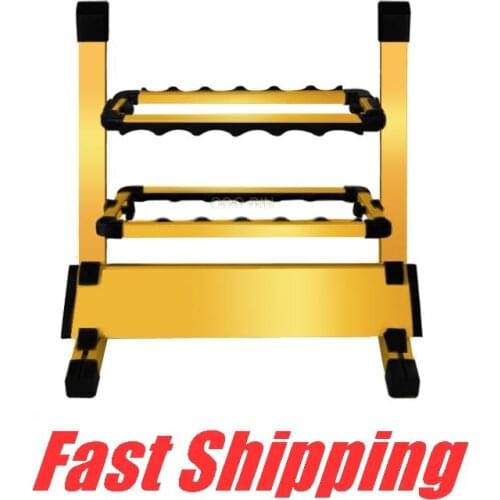 Aluminum alloy 12 grid fishing rod bracket Boat yacht fishing support Trekking pole storage rack Hardware fishing gear Fitting