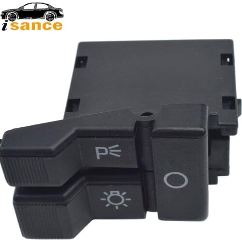 Isance Headlight Parking Light Rocker Switch Black for Chevy GMC Pickup Truck DS647 D1561D 15693548 Auto Accessories 1992-1994