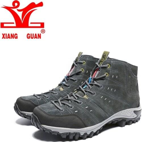 Xiang Guan large size mens Tactical shoes Hiking Boots anti-skid Wear-resistant damping Trekking Climbing Camping Sneakers