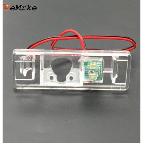 EEMRKE for Nissan Primera Qashqai Note Pathfinder Juke Patrol X-Trail Car Rear Camera Bracket License Plate Lights Housing Mount