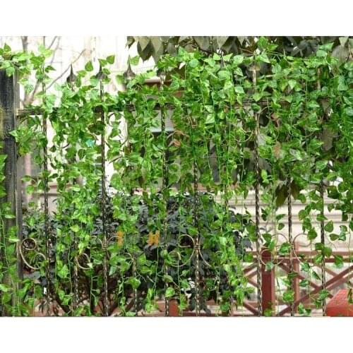 240cm 7.8 Feet long Fake Hanging Vine Plant Leaves Foliage Flower Garland Home Garden Wall Hanging Decoration IVY Vine Supplies