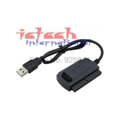 By dhl or ems 200pcs USB 2.0 to IDE SATA Converter Adapter Cable for 2.5 3.5 Hard Drive Disk HDD