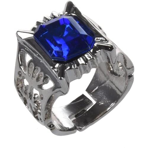 Japanese Anime Kuroshitsuji / Ciel Phantomhive Black Butler Cosplay Accessory Ring + Keyring
