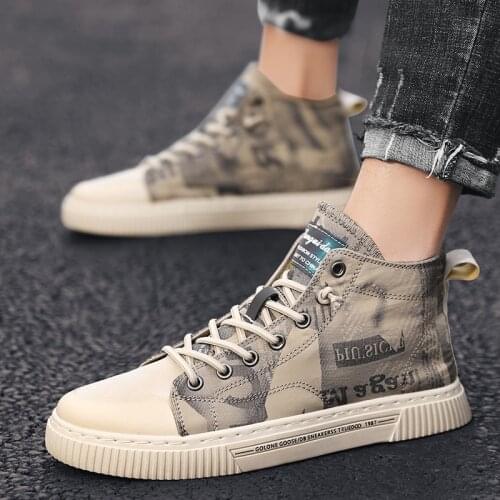 Sneaker Man Casual Shoe High Top Canvas Shoe Men Mens Espadrilles Casual Shoes Sneakers Fashion Light Breathable Slip On