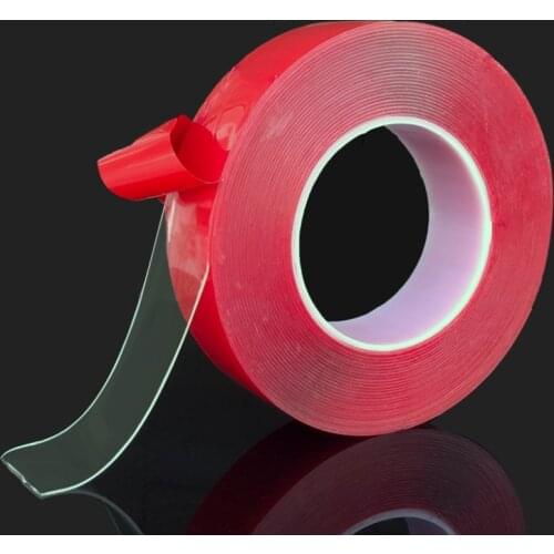 5/10/15/20/30mm Transparent Double Sided Tape Strip Waterproof Household Wall Adhesive Tapes Car Sticker Auto Tape Sticker