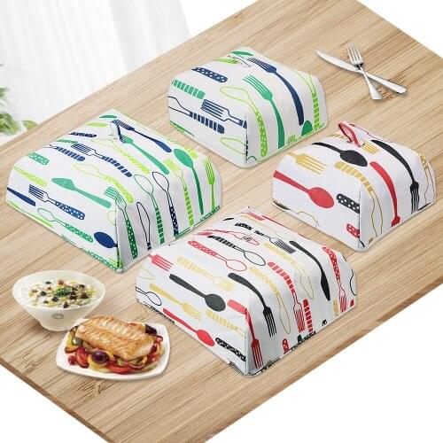 Reusable Kitchen Cooking Tools Meal Cover Table Mesh Keep Warm Aluminum Foil Cover Food Covers Anti Fly Mosquito