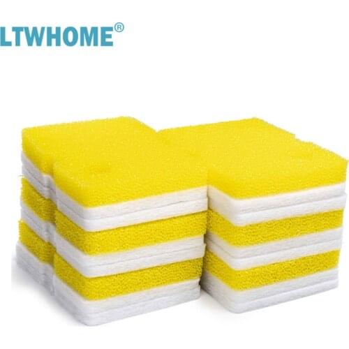 LTWHOME Compatible Bio Sponge and Floss Pad Replacement for Cascade 1200 / 1500 GPH Aquarium Canister Filter