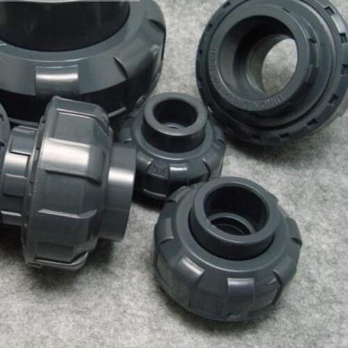 20mm High Quality Plastic PVC Union Connector Irrigation Water Pipe Fittings Union Joint Smooth Socket Connecting