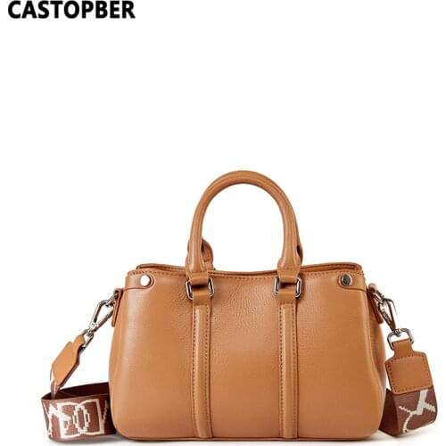 Mew Fashion Top Handle Womens Bag Cow Genuine Leather Designer Ladies Shoulder Handbags Tote Famous Brand 2 Strap Purse Quality