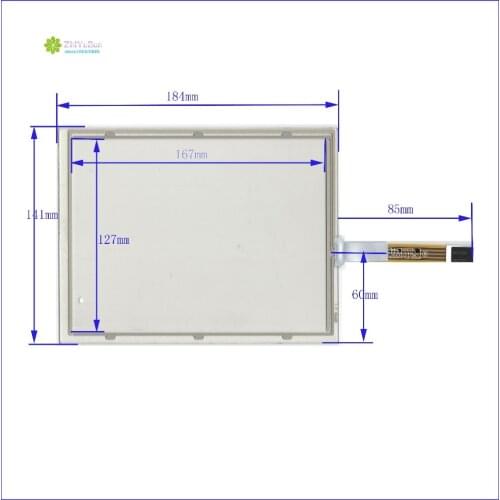 ZhiYuSun for CLAA080XA12LE display 8Inch 184mm*141mm 4Wire Resistive TouchScreen Panel Digitizer this is compatible 183*141