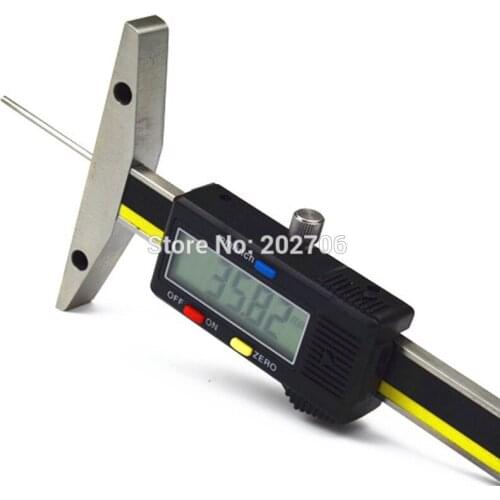 0-50mm Digital Depth Gauge with Slim Rod electronic tire tread depth gauge Digital Depth Gauges with Thin Rod