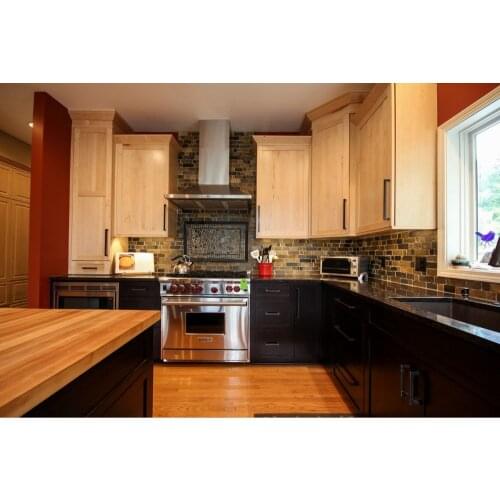 2017 Solid Wood Unfinished Kitchen Cabinets Dicount Price Wholesale Kitchen Remodel New Hot Kitchen Furniture Made in China