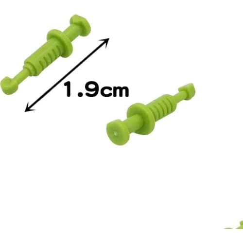 30PCS Green Injection Needle Building Blocks Compatible Major Brand Kids Toys 87989 Early LearningMOC Education Gifts