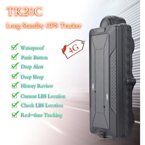 4G Magnet Car GPS Tracker LTE TK20C WiFi GPS GPRS GSM Waterproof 20000mAh Battery Vehicle GPS Tracker Device Geo Fence Anti Lost