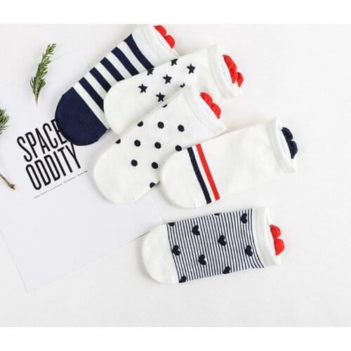 5 Pairs Women Ankle Socks Funny Cute Cartoon Animals Ear Plush Boat Socks Womens Lady Girl Art Sock Meias Short Sox