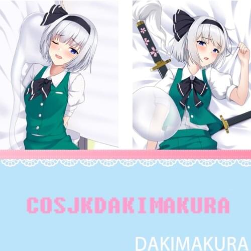 Anime Dakimakura TouHou Project Izayoi Sakuya HD Print Pillowcase Body Hugging Pillow Cover Case Room Otaku Cartoon Decor Gifts