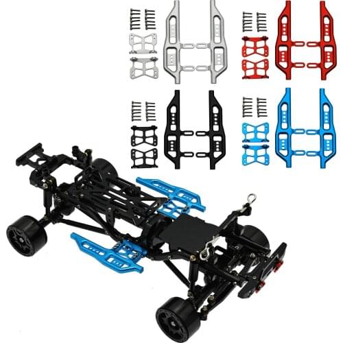 Side Pedal Set Treadle Foot Pedal Frame for Axial SCX24 AXI00001 1:24 RC Car Truck Vehicle Replacement Accessory Upgrade