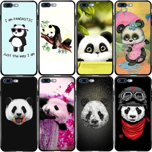 Cover Case for iPhone Oneplus 5S SE 2020 6S 7 8 6T 8T Plus XS XR 11 12 Pro Mini Max Panda Art