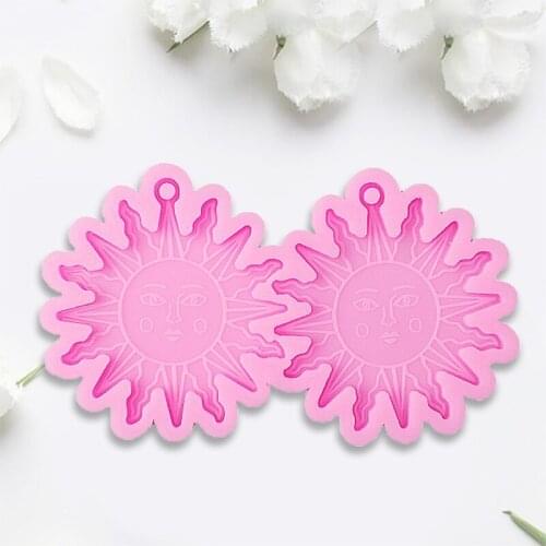 Helios Earring Face Mold Resin Earrings Mold Serving Board Silicone Mold Home Decoration Mold Suitable for Women T84A