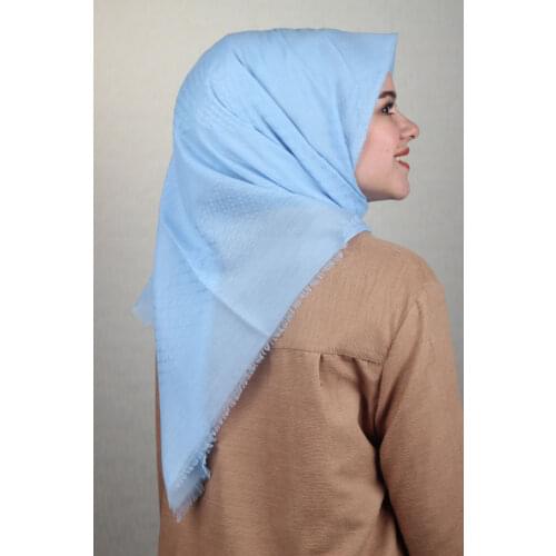 İPEKTEN SOLID COLOR FİLELİ COTTON SCARF-DESEN-01-RENK-02