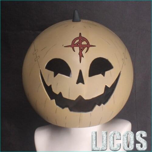 Anime Hathaways Flash Mafty Navue Erin Devil Pumpkin Cosplay Headgear Halloween Carnival Custom Hand Made Prop