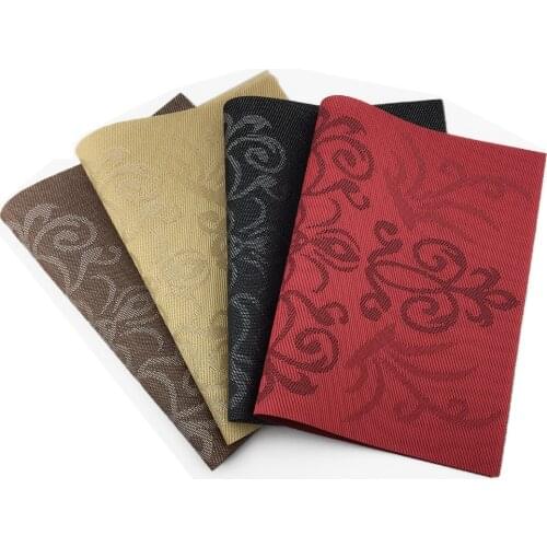 Royal Placemat Pvc Dining 4 Pcs Table Mat Disc Pads Bowl Pad Coasters Waterproof Table Cloth Pad Slip-resistant Pad Table
