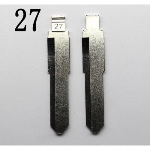 #27 Metal Blank Uncut Flip KD Remote Key Blade Type NO.27 For Mazda Family Premacy Happin M3 M5 M6 for Swift Blade