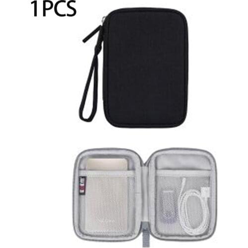 Mini Headphone Case Bag Portable Earphone Earbuds Box Storage for Memory Card Headset USB Cable Charger Organizer