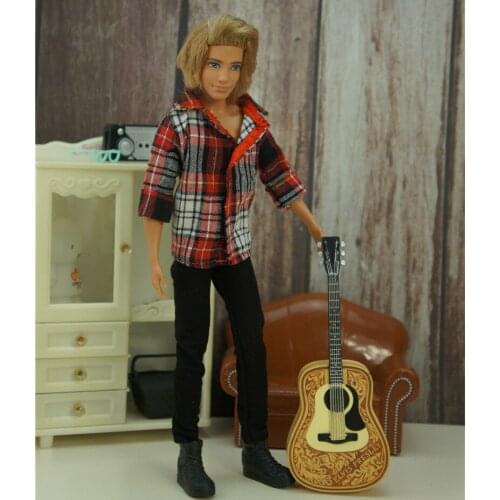 32cm Mens Dolls Clothes Ken Dolls Clothes Top Pants Casual Shirt
