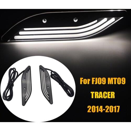 NEW Motorcycle hand guard Decorative lights Knuckle Guard LED Kit For YAMAHA FJ 09 MT 09 MT09 FJ09 TRACER 2014 2015 2016 2017