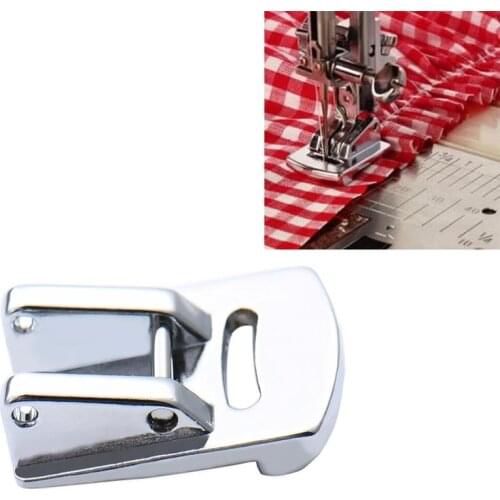 Wholesale 2 /1 pcs Silver Laminated Hem Curling Presser Foot For Sewing Machine Singer Sewing Machines Accessories Hot Selling