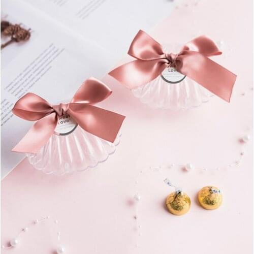 Marine Love Shell Plastic candy box packaging gift bag plastic cellofaan zakjes cajas sachets chocolates woreczki pouchsai