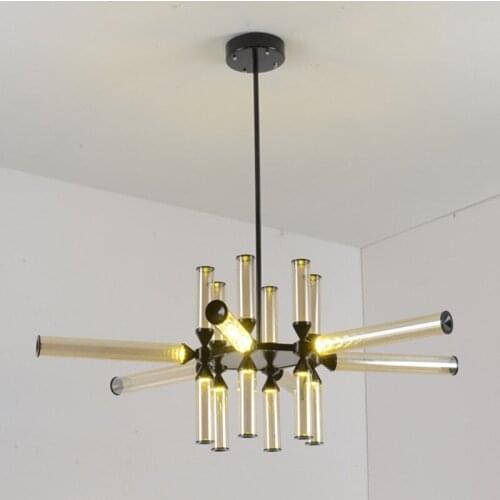 Post-modern Dining Room Pendant Light Creative Glass Tubes Minimalist Nordic Lights LED Designer Light Fixtures