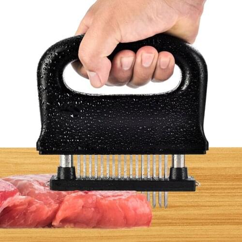 Meat Tenderizer 48 Stainless Steel Ultra Sharp Needle Blades Best for Tenderizing BBQ Marinade Kitchen Cooking Tool