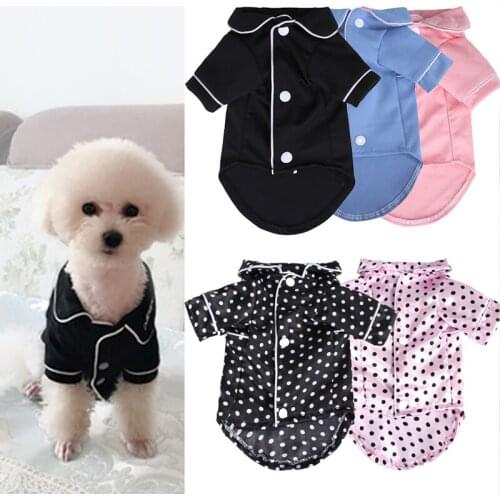 XS-XL Pet Dog Pajamas Winter Dog Jumpsuit Clothes Cat Puppy Shirt Fashion Pet Coat Clothing For Small Dogs French Bulldog Yorkie