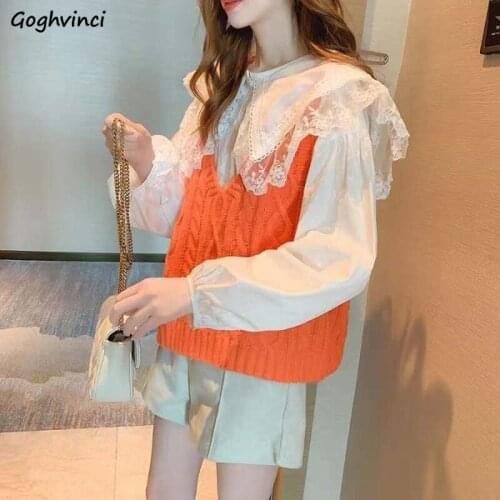 Sweaters Vest Women V-neck Knitted Candy Color Autumn Sleeveless Solid Casual Simple Korean Style Chic Fashion Sweet Tops New