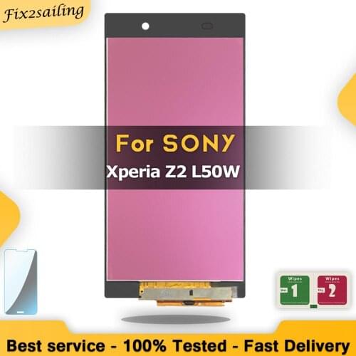 For Sony Xperia Z2 LCD Display Touch Screen L50W D6502 D6503 Assembly Replacement Digitizer Sensor Glass Panel