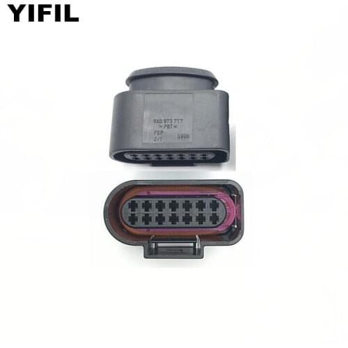 1/5/10pcs/lot 14 Pin/Way 1.5mm Female Transmission Valve Plug Connector With Terminal Seal For VW Audi Skoda VAG 6X0 973 717