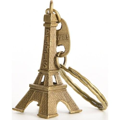 1 PCS 5cm Bronze Tone Paris Eiffel Tower Figurine Statue Vintage Alloy Model Decor For Home