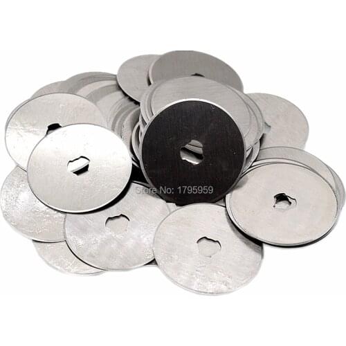 100pcs Rotary Cutter 45mm Refill Blade Sewing Quilting Photos Fabric Paper Vinyl Craft Cutting Tool Replacement Spare Blades Set