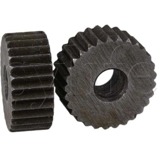 2 x Durable Steel Single Straight Coarse Linear Knurling Wheel 2mm Pitch